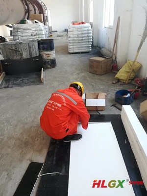 隧道窯保溫施工現場(chǎng)