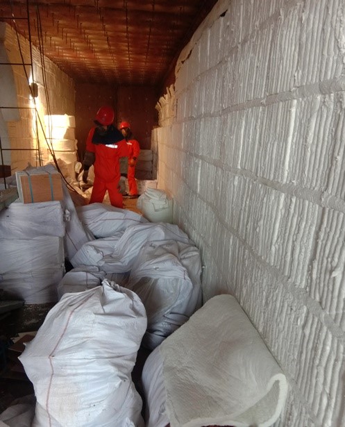 龍門(mén)鋼鐵脫硝煙道保溫